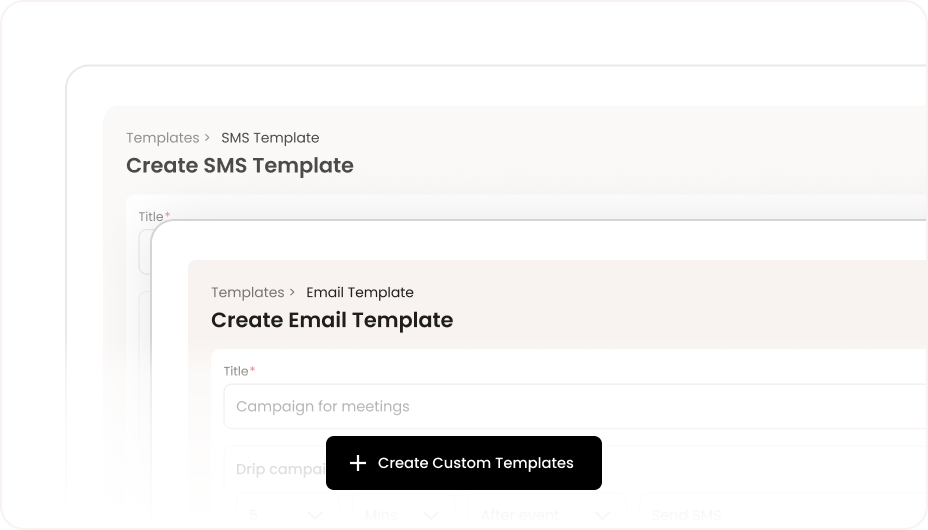 Email & SMS Templates